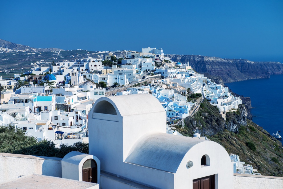 'Architecture and colors of Imerovigli, village in Santorini.' - Santorini